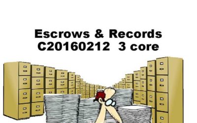 Escrow and Records Keeping: